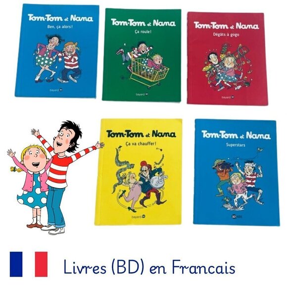 📚 Lot of 5 "Tom-Tom et Nana" Books (French Edition) 🇫🇷 - Picture 1 of 16